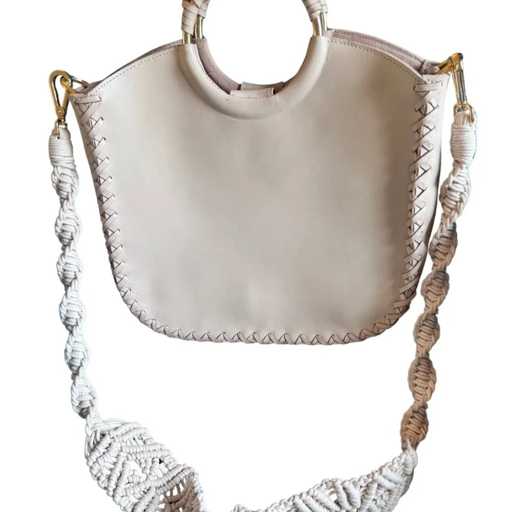 Ulla Johnson Luxury Handbag with Crochet Strap